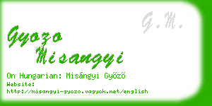 gyozo misangyi business card
