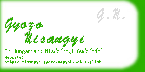 gyozo misangyi business card